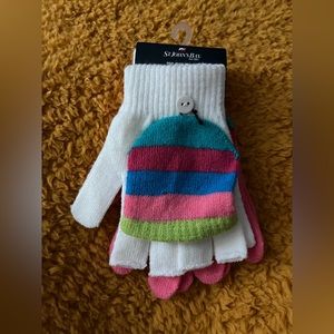 St. John’s Bay New With Tags - 2 pairs of Knitted gloves - One Size